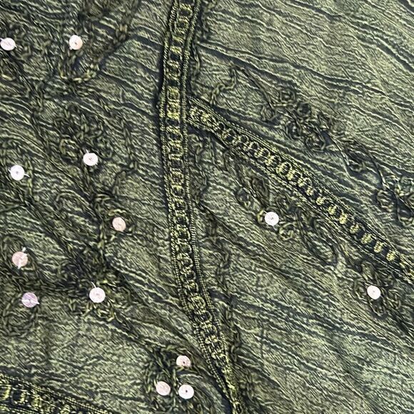 NWT Rivera Sun Olive Green embroidered tank dress bathing suit cover-up size XL - Picture 5 of 6